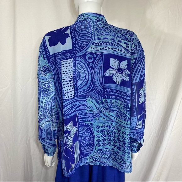 Sea Suns Vintage 3pc. Cobalt Blue Woman’s Pant Set *Petite* - Picture 4 of 16